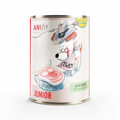 Hond Natvoer Junior 400g 6 Stuk -1- Anifit