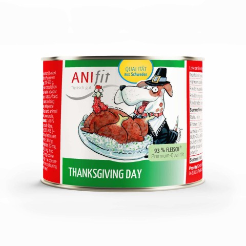 Hond Natvoer Thanksgiving Day 200g 6 Stuk -1- Anifit