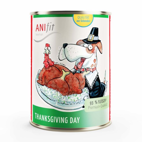 Hond Natvoer Thanksgiving Day 400g 6 Stuk -1- Anifit