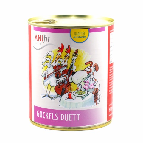 Hond Natvoer Gockels Duett 810g 6 Stuk -1- Anifit