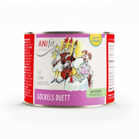 Hond Natvoer Gockels Duett 200g 6 Stuk -1- Anifit