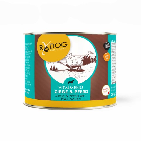 Hond Natvoer RyDog Geit & Paard 200g 6 Stuk -1- Anifit