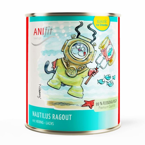 Kat Natvoer Nautilus Ragout 810g 6 Stuk -1- Anifit