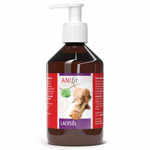 Hond Kat B.A.R.F. Voedingssupplementen Zalmolie 500 ml 1 Stuk -1- Anifit
