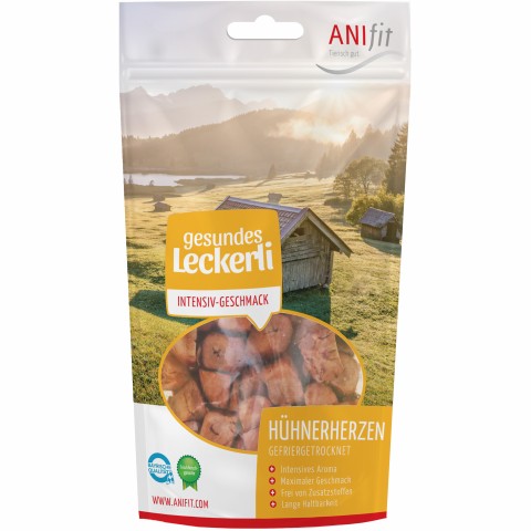 Hond Kat Snacks Kippenhart 35g 1 Stuk -1- Anifit