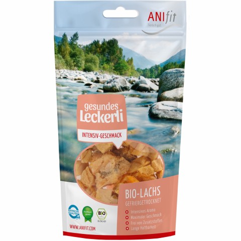 Hond Kat Snacks Biologische zalm 35g 1 Stuk -1- Anifit