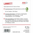 Hond Kat B.A.R.F. Voedingssupplementen Lamsvet 200g 1 Pak -3- Anifit